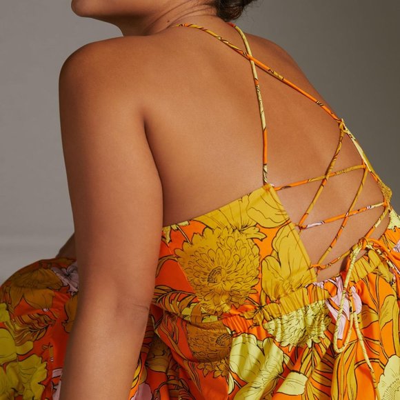 Plenty by Tracy Reese | 100% Cotton Flower Power Maxi Dress | NWT - Picture 8 of 11